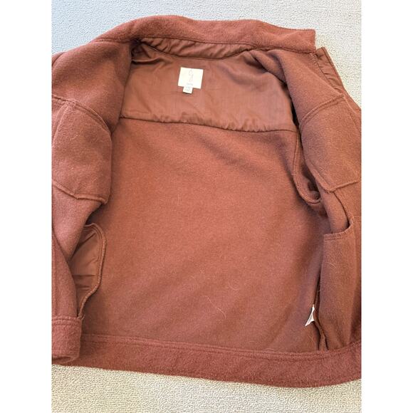 Joie Brown Jacket Women's Size L/G Button Up‎ Outerwear - Picture 9 of 14